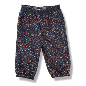 Edgehill Collection Floral Strawberry Lined Pull On Pants Baby Girl Size 12 Mos